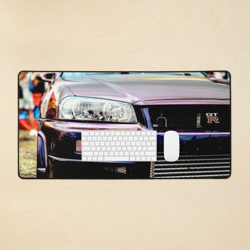 Desk Mat Nissan Skyline R34 Gtr Large Gaming Mouse Pad 35X16 Inch 7802738346954