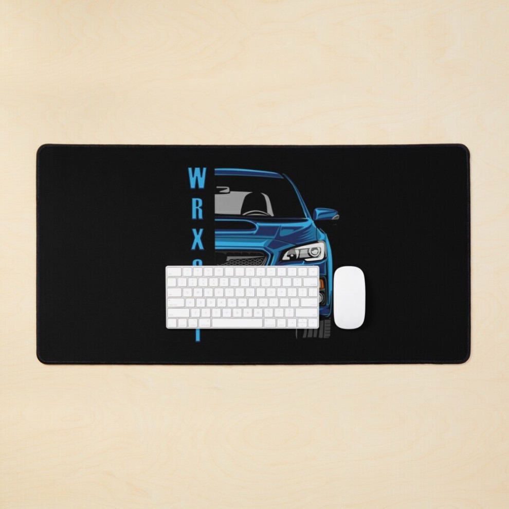 Desk Mat Wrx Sti Illustration Vector Art Large Gaming Mouse Pad 35X16 Inch 7802738329377