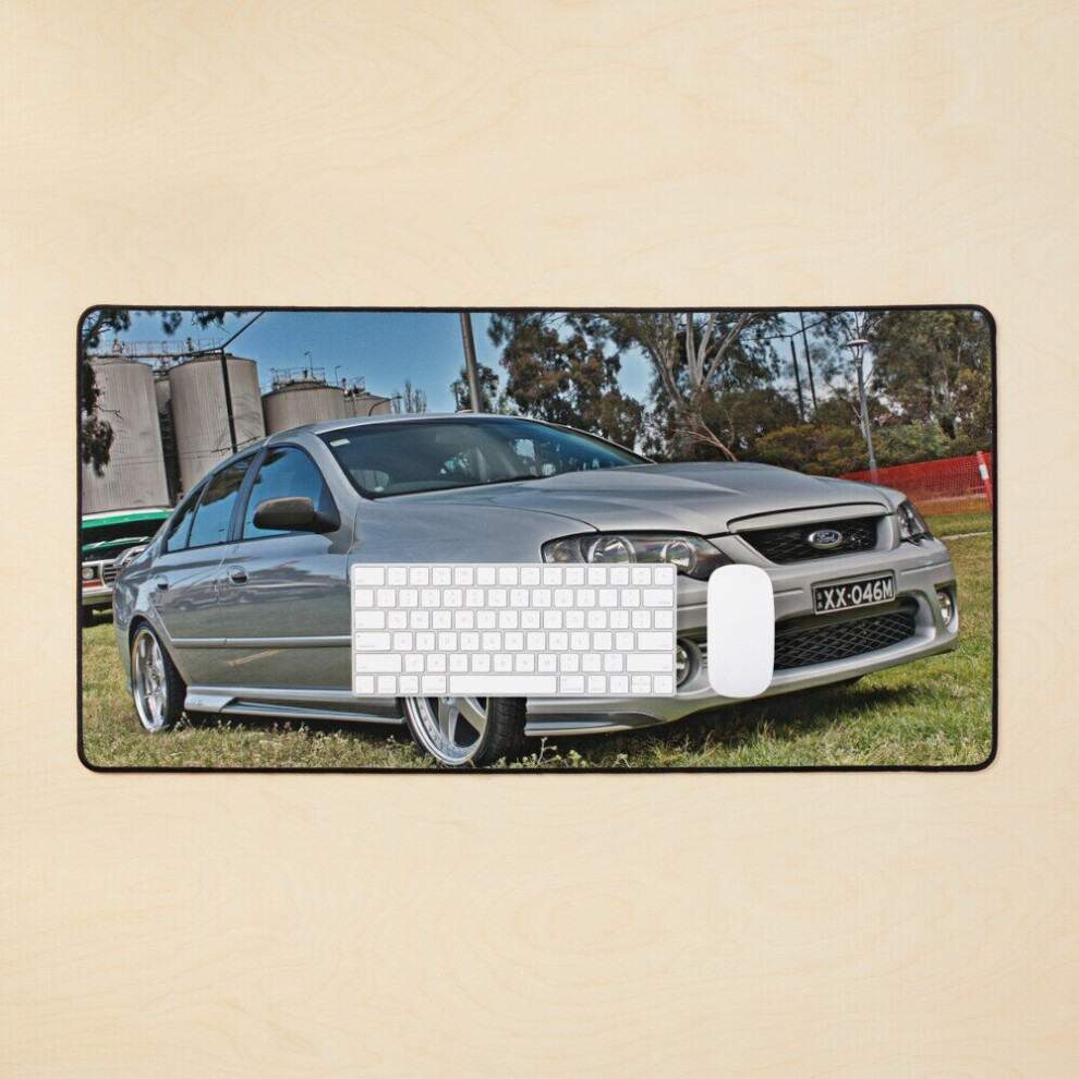 Desk Mat Ford Falcon Large Gaming Mouse Pad 35X16 Inch Silver 7802738360592