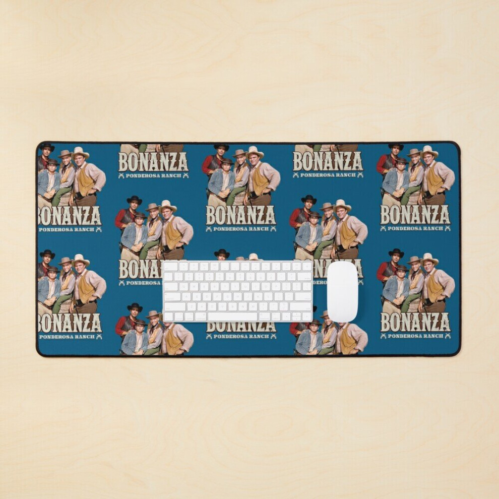 Desk Mat Bonanza / Ponderosa Ranch Large Gaming Mouse Pad 35X16 Inch 7802738402537