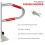 Folding Locking Parking Bollard Post Barrier Security Driveway Car Park Drive UK 5