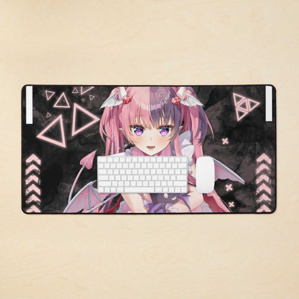 Desk Mat Iron Mouse - Hololive Large Gaming Mouse Pad 35X16 Inch 7802738312485