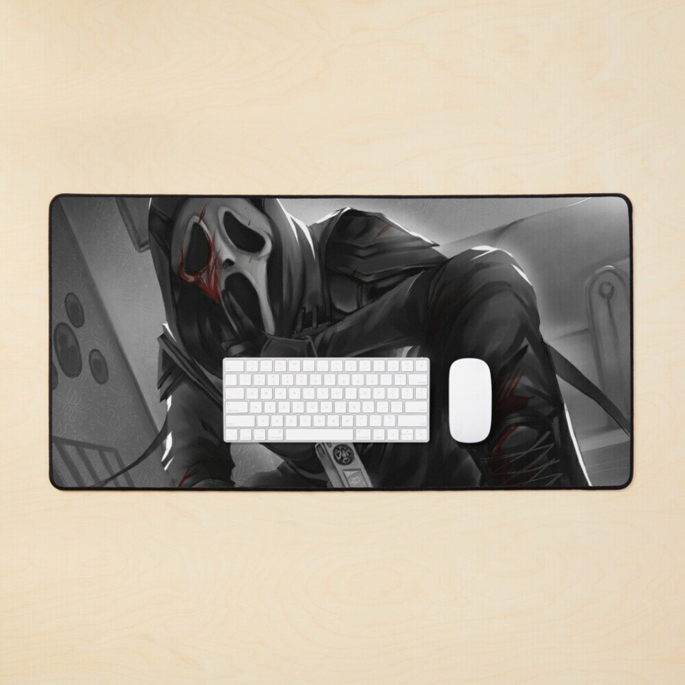 Desk Mat Ghost Face Hush Large Gaming Mouse Pad 35X16 Inch 7802738360653