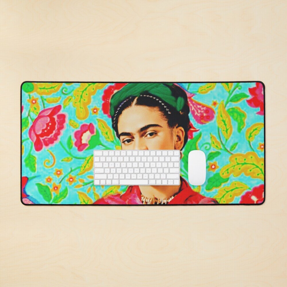 Desk Mat Frida Kahlo Rebozo Large Gaming Mouse Pad 35X16 Inch 7802738326857