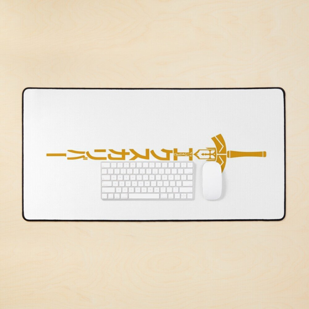 Desk Mat Fate - Saber Artoria Pendragon - Excalibur - G. Ver. (Yellow) Large Gaming Mouse Pad 35X16 Inch Yellow 7802738319415