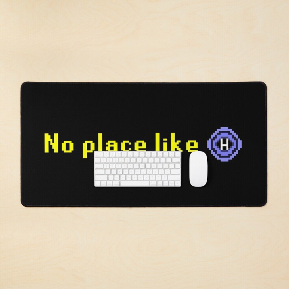 Desk Mat Old School Runescape "No Place Like Home" Classic Gaming Print Large Gaming Mouse Pad 35X16 Inch 7802738329407