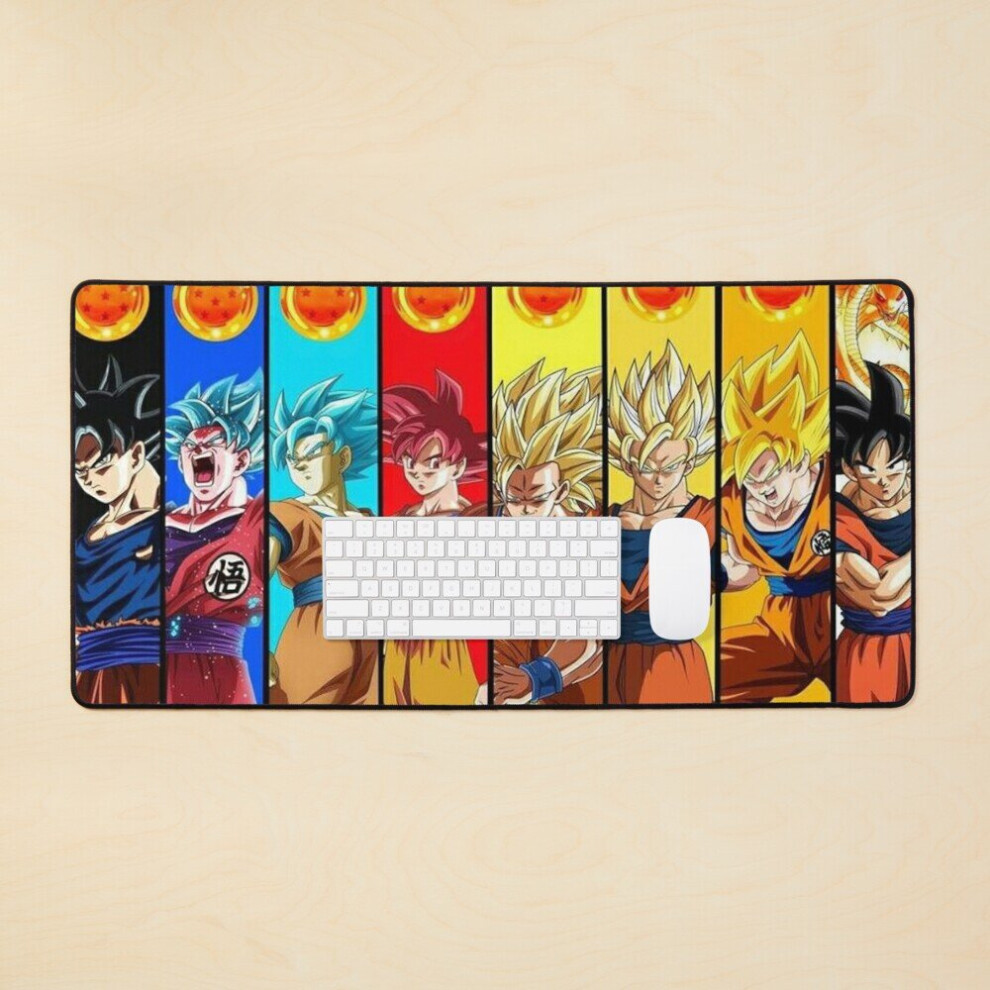 Desk Mat Dragon Ball Trending Large Gaming Mouse Pad 35X16 Inch 7802738379594
