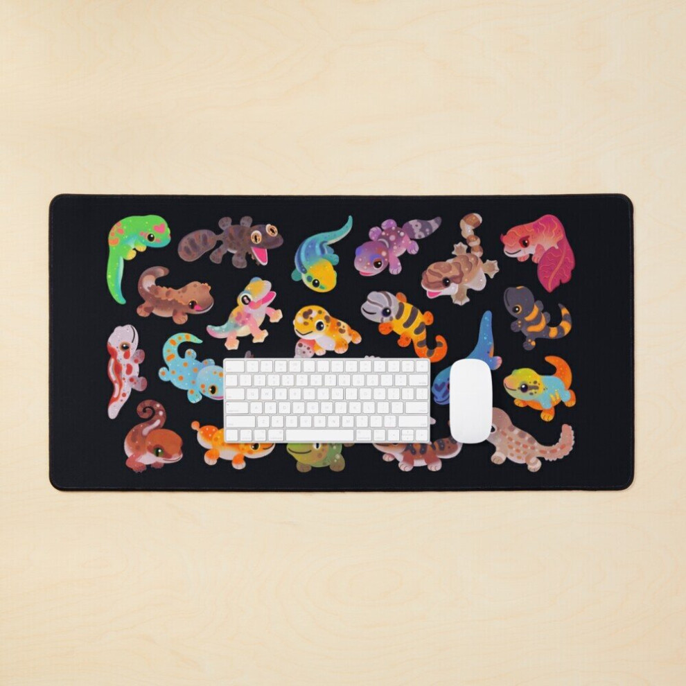 Desk Mat Gecko Large Gaming Mouse Pad 35X16 Inch 7802738319385