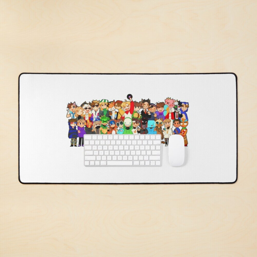 Desk Mat Dream Smp All Members Large Gaming Mouse Pad 35X16 Inch 7802738324389
