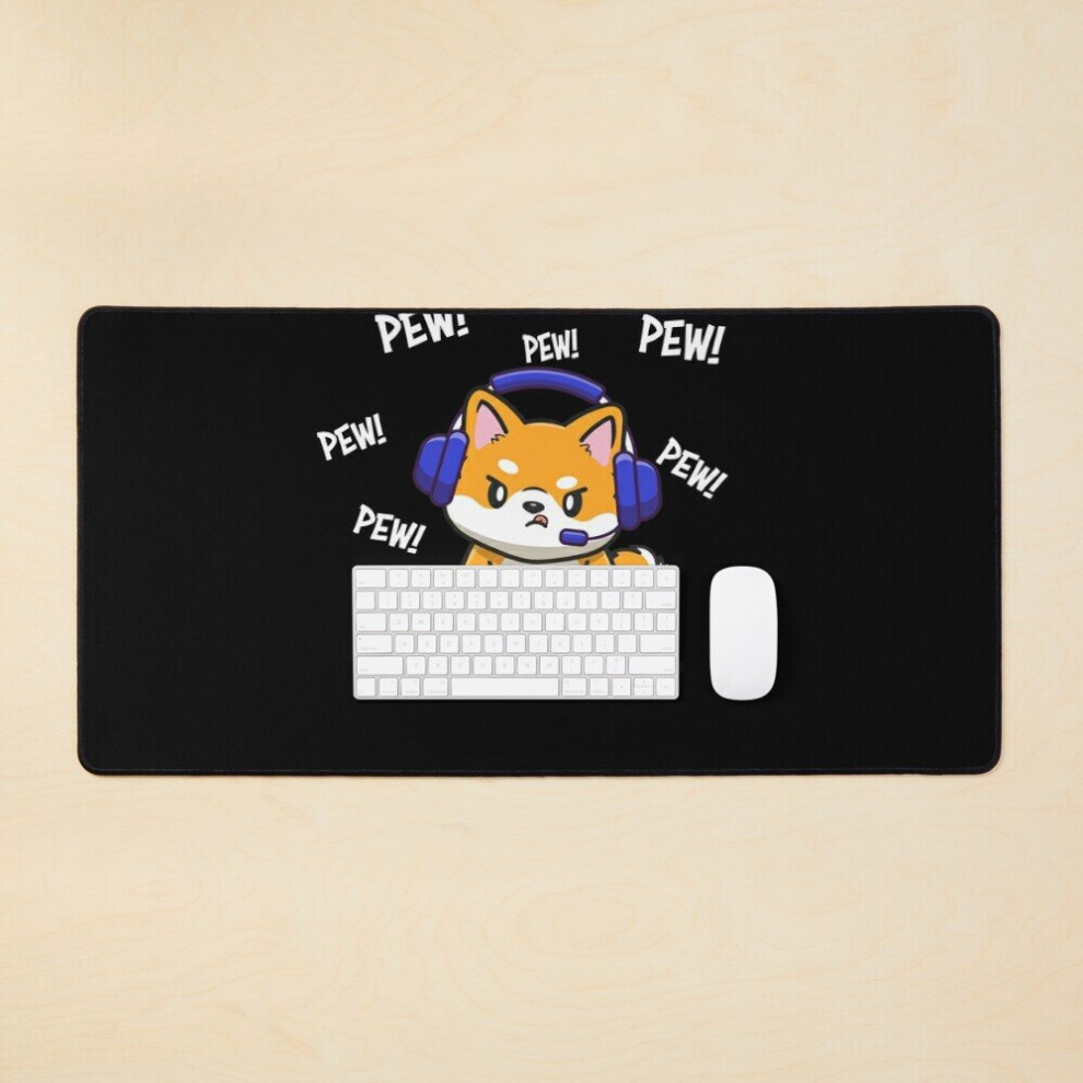 Desk Mat Shiba Inu Large Gaming Mouse Pad 35X16 Inch 7802738351545