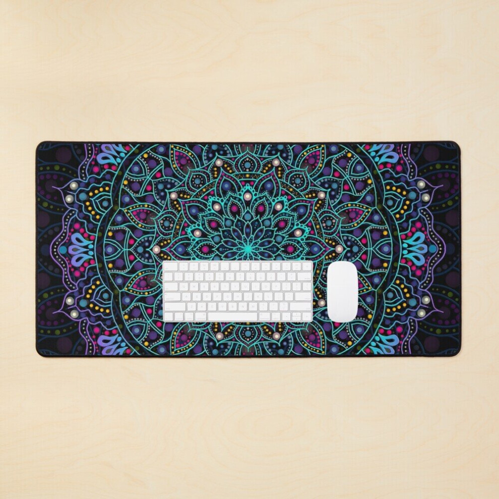 Desk Mat Zen Mandala 5 Large Gaming Mouse Pad 35X16 Inch 7802738329452