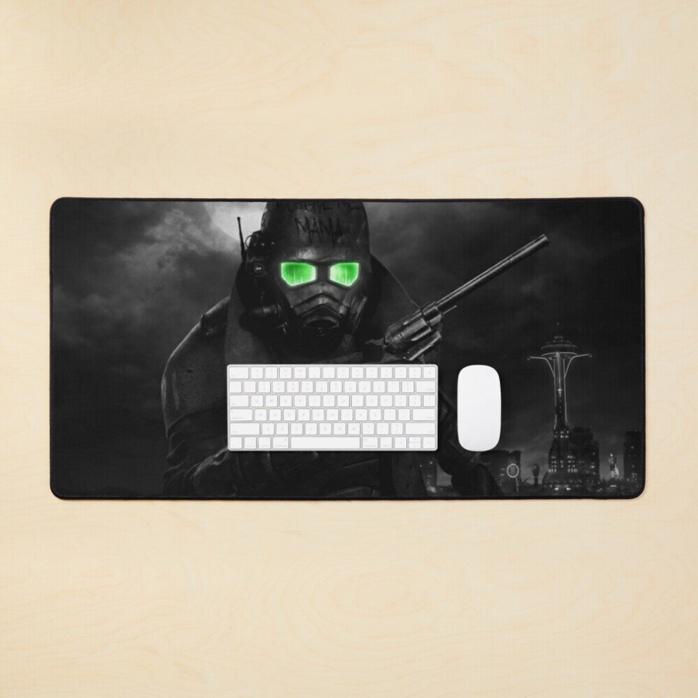 Desk Mat Fallout New Vegas Eyed Ranger Large Gaming Mouse Pad 35X16 Inch Green 7802738362602