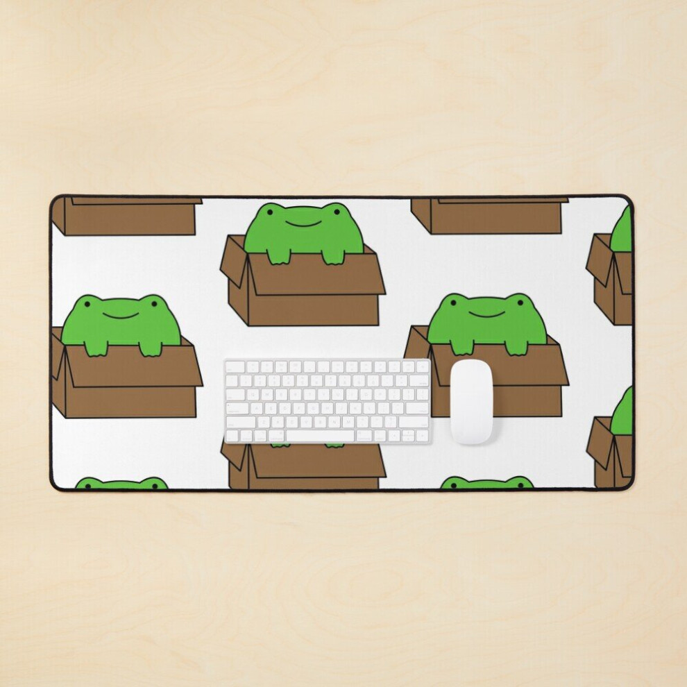 Desk Mat Frog In A Box Large Gaming Mouse Pad 35X16 Inch 7802738357288