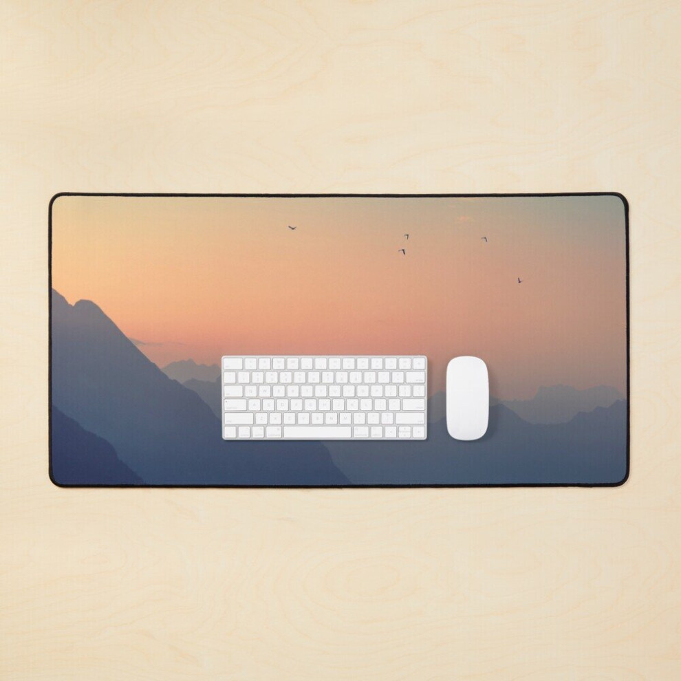 Desk Mat Mountain Sunrise Haze Large Gaming Mouse Pad 35X16 Inch 7802738371079