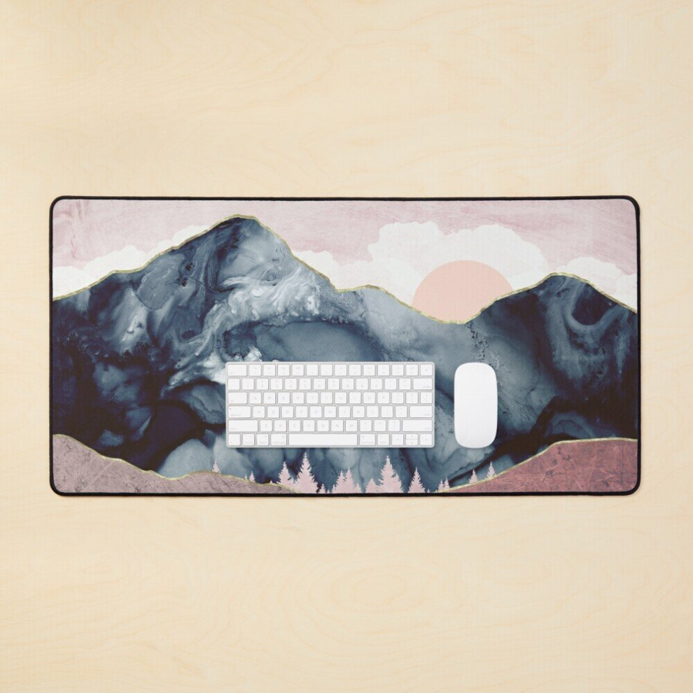 Desk Mat Vista Large Gaming Mouse Pad 35X16 Inch Mauve 7802738334432