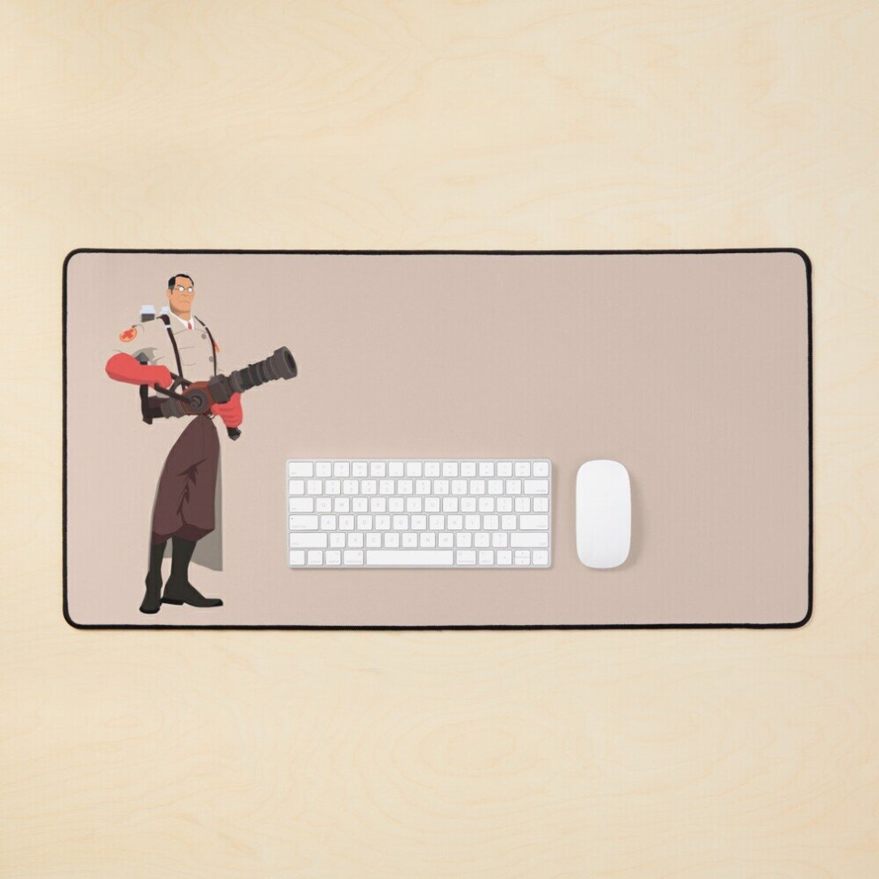 Desk Mat Team Fortress 2 - Medic Large Gaming Mouse Pad 35X16 Inch 7802738326918