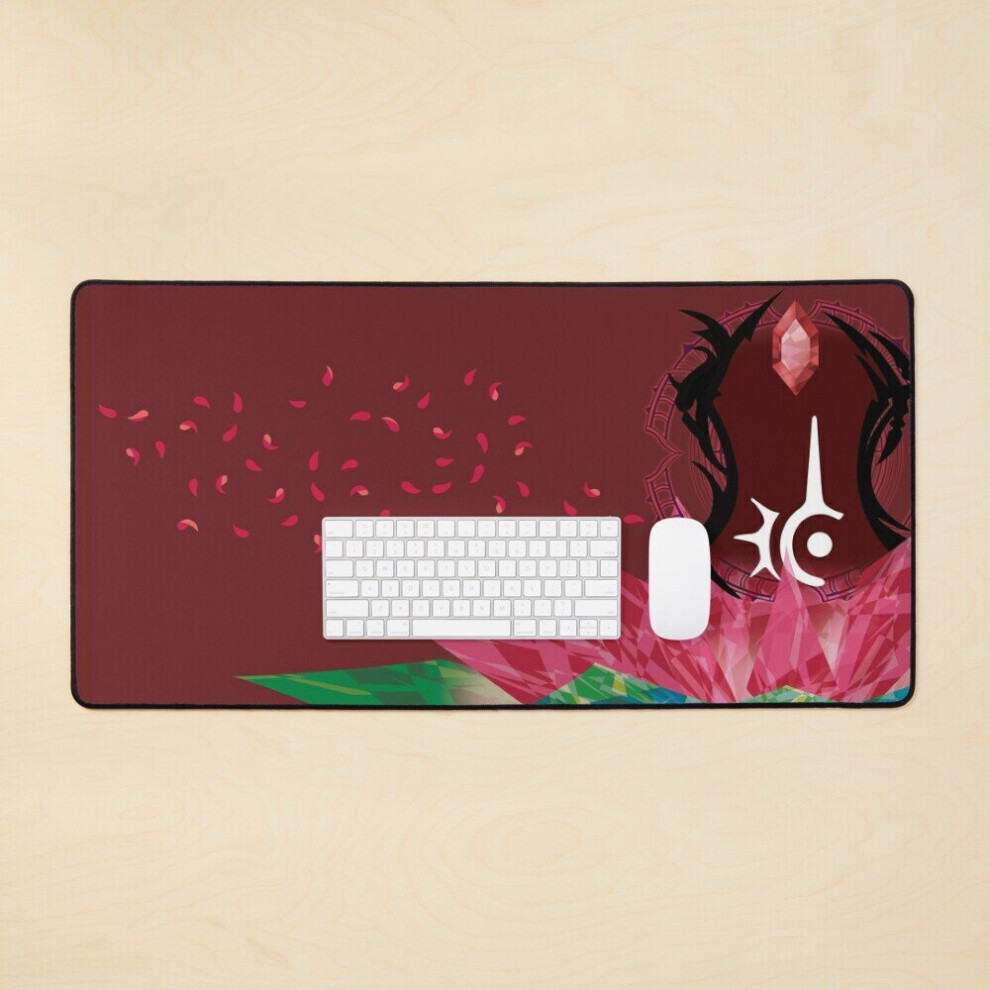 Desk Mat Ffxiv Mage Job Mat Large Gaming Mouse Pad 35X16 Inch Red 7802738311686