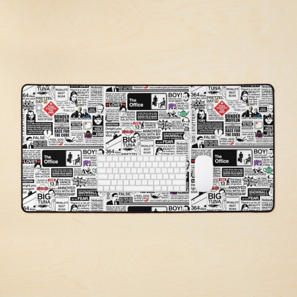 Desk Mat The Office Quotes Large Gaming Mouse Pad 35X16 Inch 7802738311945
