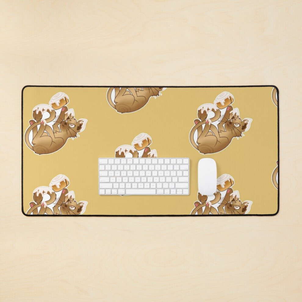 Desk Mat Bun Bun The Cinnamonroll Kitten Large Gaming Mouse Pad 35X16 Inch 7802738388510