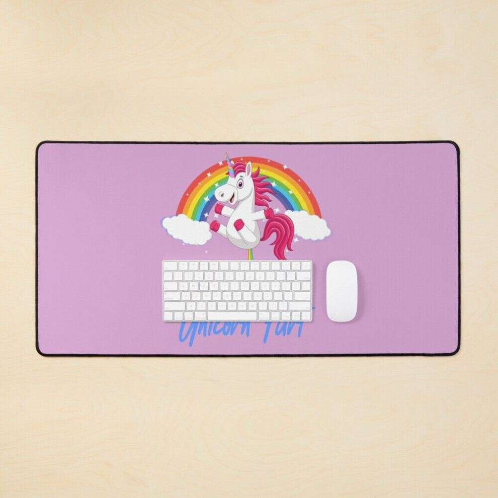 Desk Mat Unicorn Fart Large Gaming Mouse Pad 35X16 Inch 7802738336955