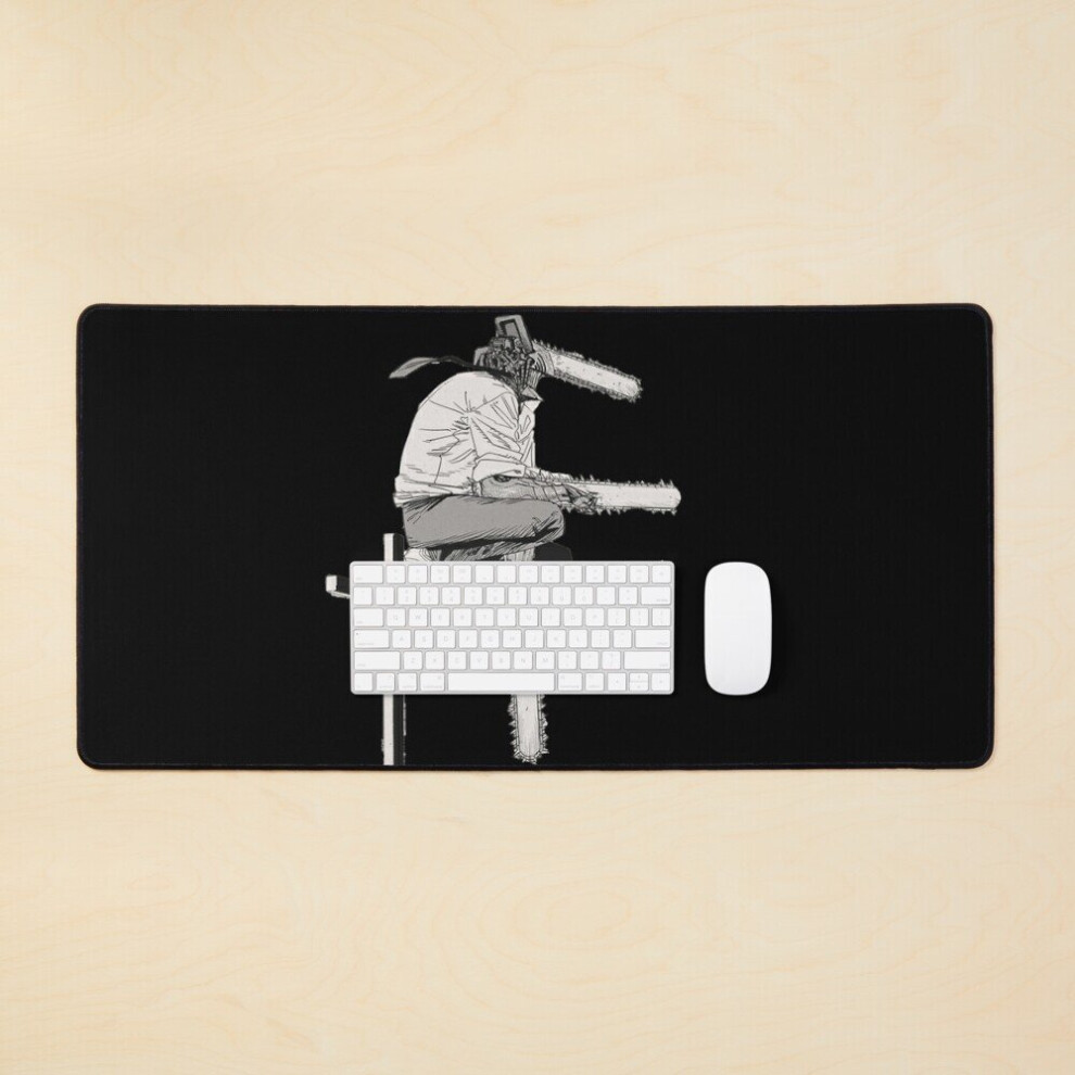 Desk Mat Chainsaw Man Denji Chainsaw Devil Large Gaming Mouse Pad 35X16 Inch 7802738353204