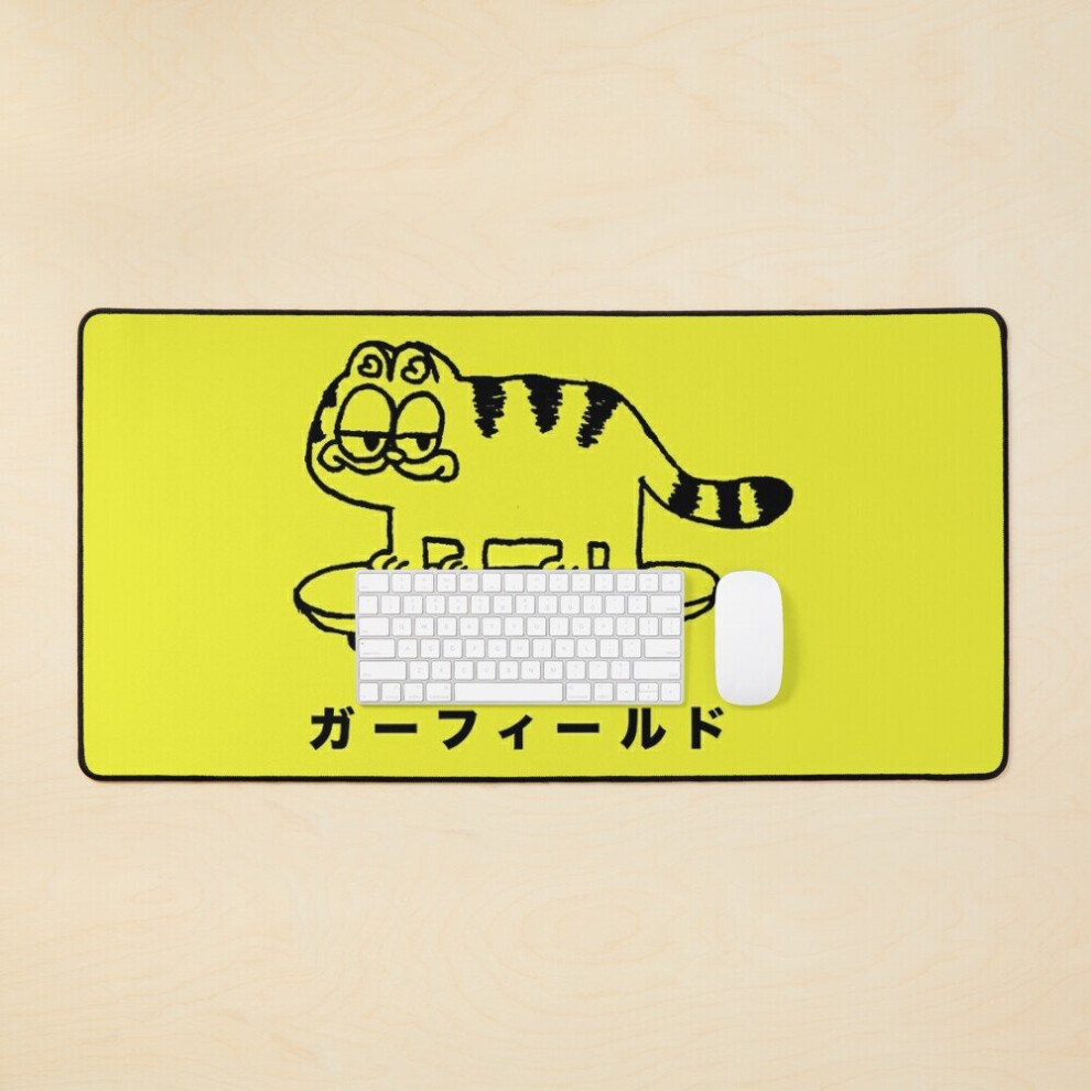 Desk Mat Cool Garfield Large Gaming Mouse Pad 35X16 Inch 7802738363463