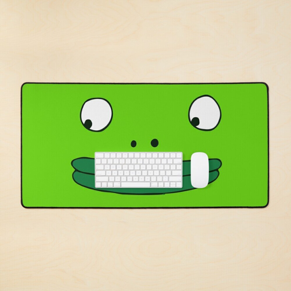 Desk Mat Smiling Friends Mr Frog Face Large Gaming Mouse Pad 35X16 Inch 7802738344493