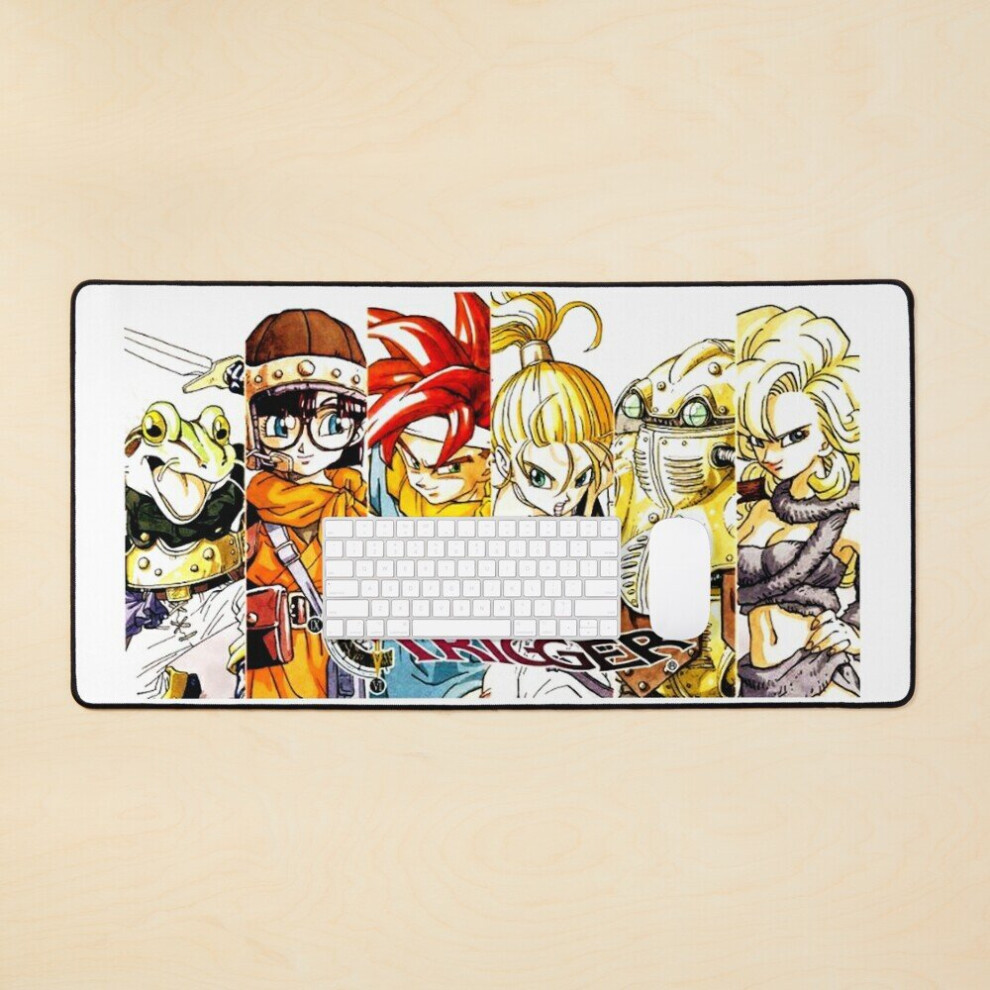 Desk Mat Chrono Trigger - All Character Artwork Large Gaming Mouse Pad 35X16 Inch 7802738353075