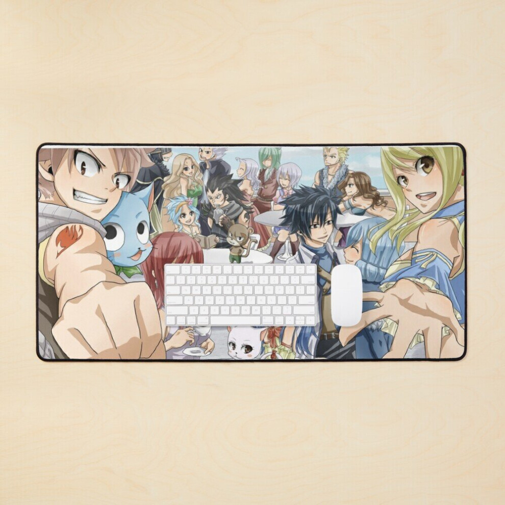 Desk Mat Fairy Tail Guild Large Gaming Mouse Pad 35X16 Inch 7802738316865