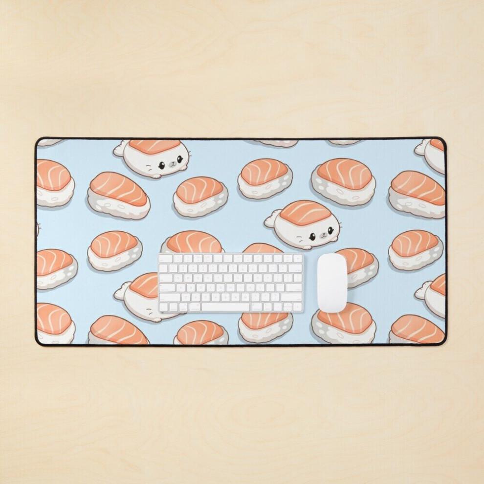 Desk Mat Sushi Seal Large Gaming Mouse Pad 35X16 Inch 7802738406283
