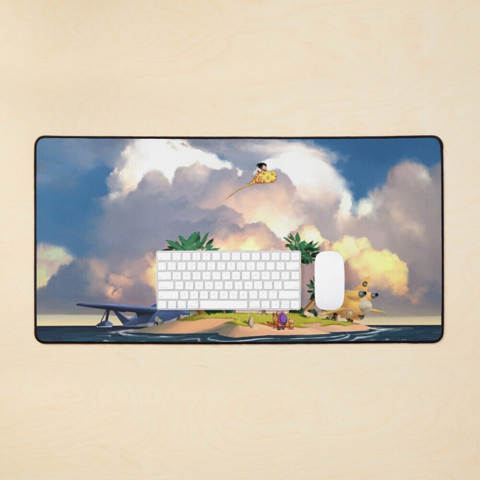 Desk Mat Dragon Ball Z Kame House - Dragon Ball Large Gaming Mouse Pad 35X16 Inch 7802738329445