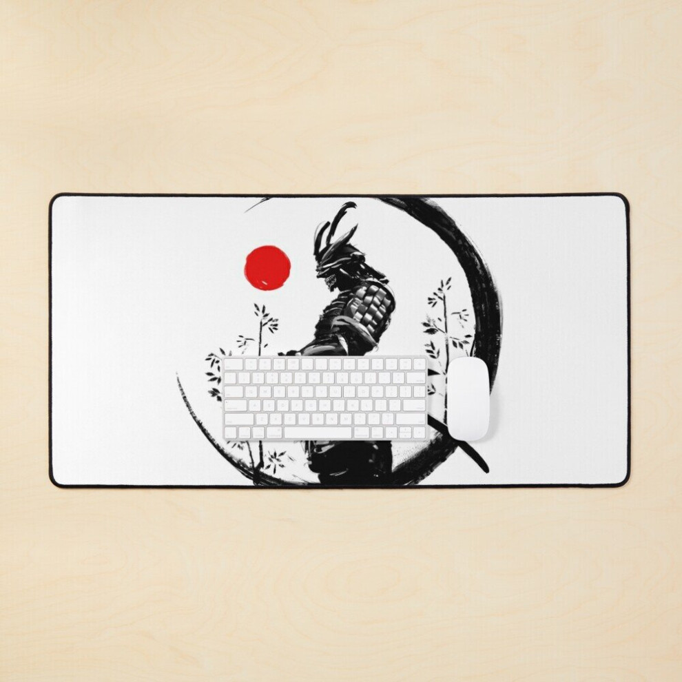 Desk Mat Samurai Warrior Large Gaming Mouse Pad 35X16 Inch 7802738313024