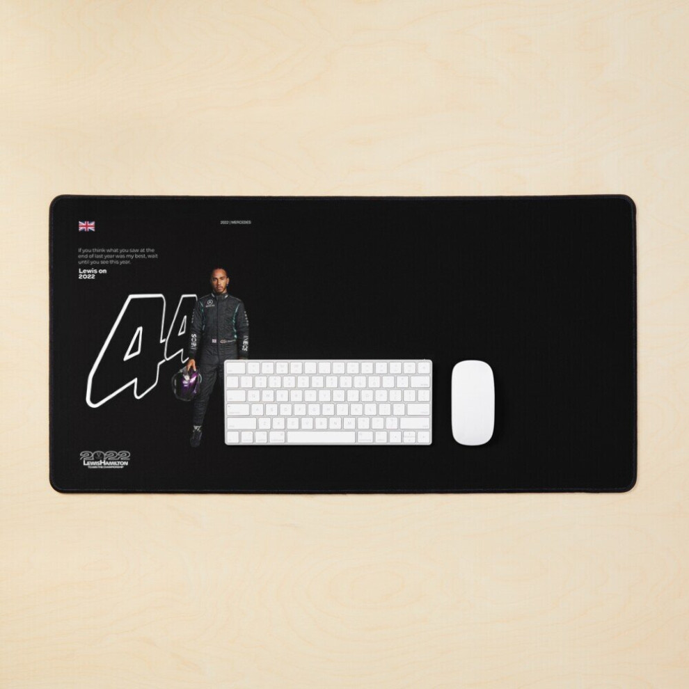 Desk Mat F1 Lewis Hamilton 2022 Large Gaming Mouse Pad 35X16 Inch 7802738366419