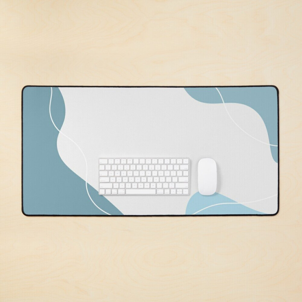 Desk Mat Cute Aesthetic Items Large Gaming Mouse Pad 35X16 Inch Blue 7802738354874