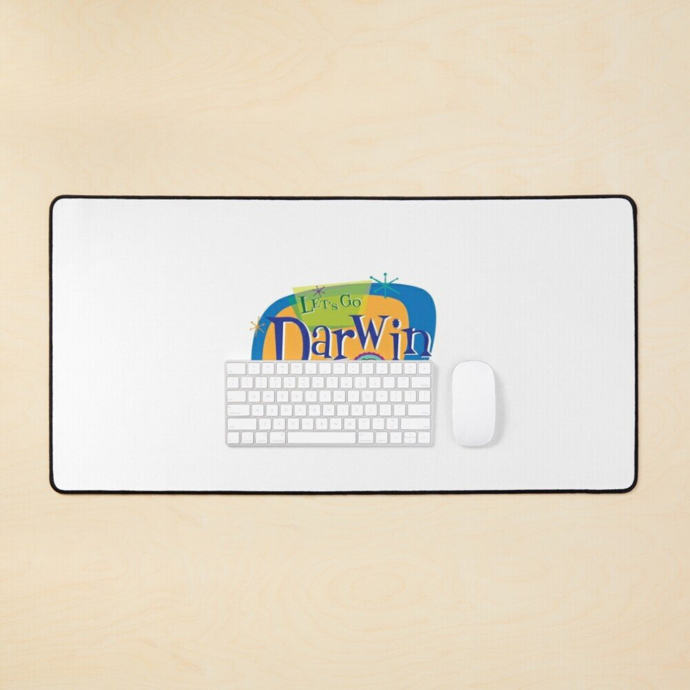 Desk Mat Let's Go Darwin 4 Large Gaming Mouse Pad 35X16 Inch 7802738344561