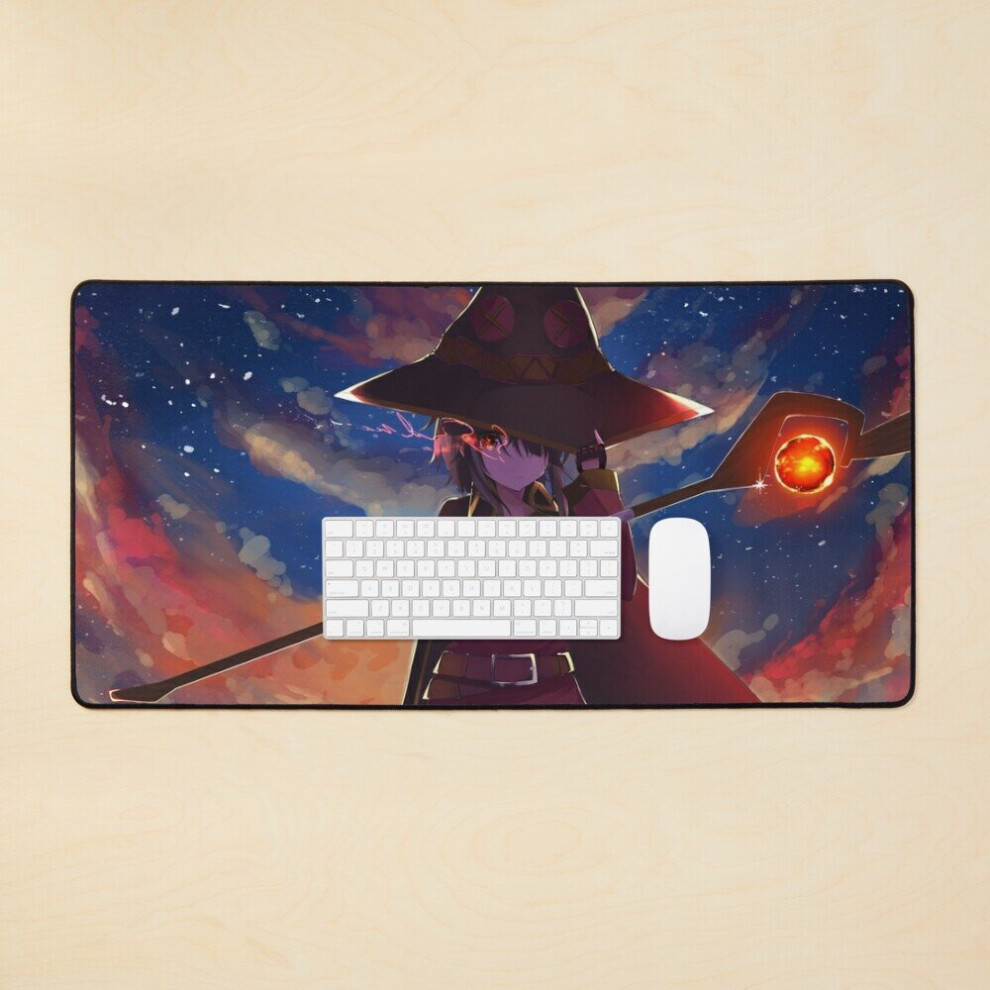 Desk Mat Megumin - Cute Large Gaming Mouse Pad 35X16 Inch 7802738381993