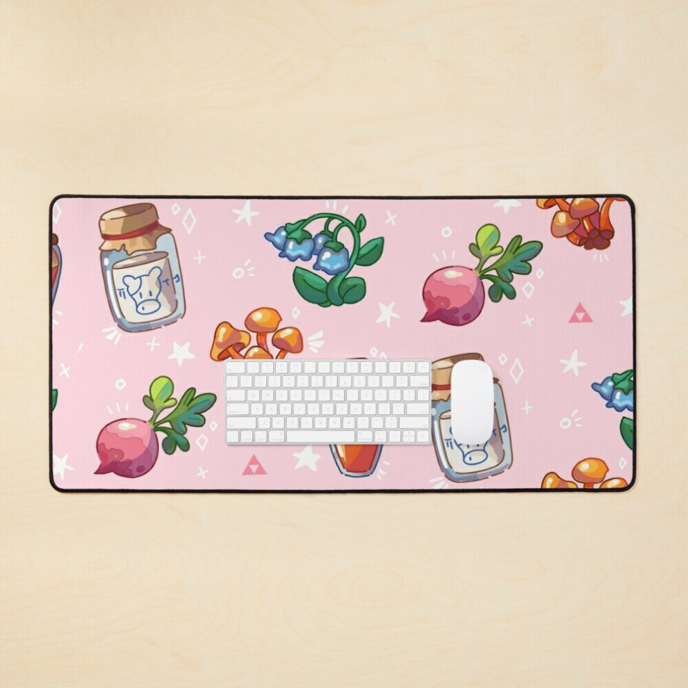 Desk Mat Botw Items Large Gaming Mouse Pad 35X16 Inch 7802738316940