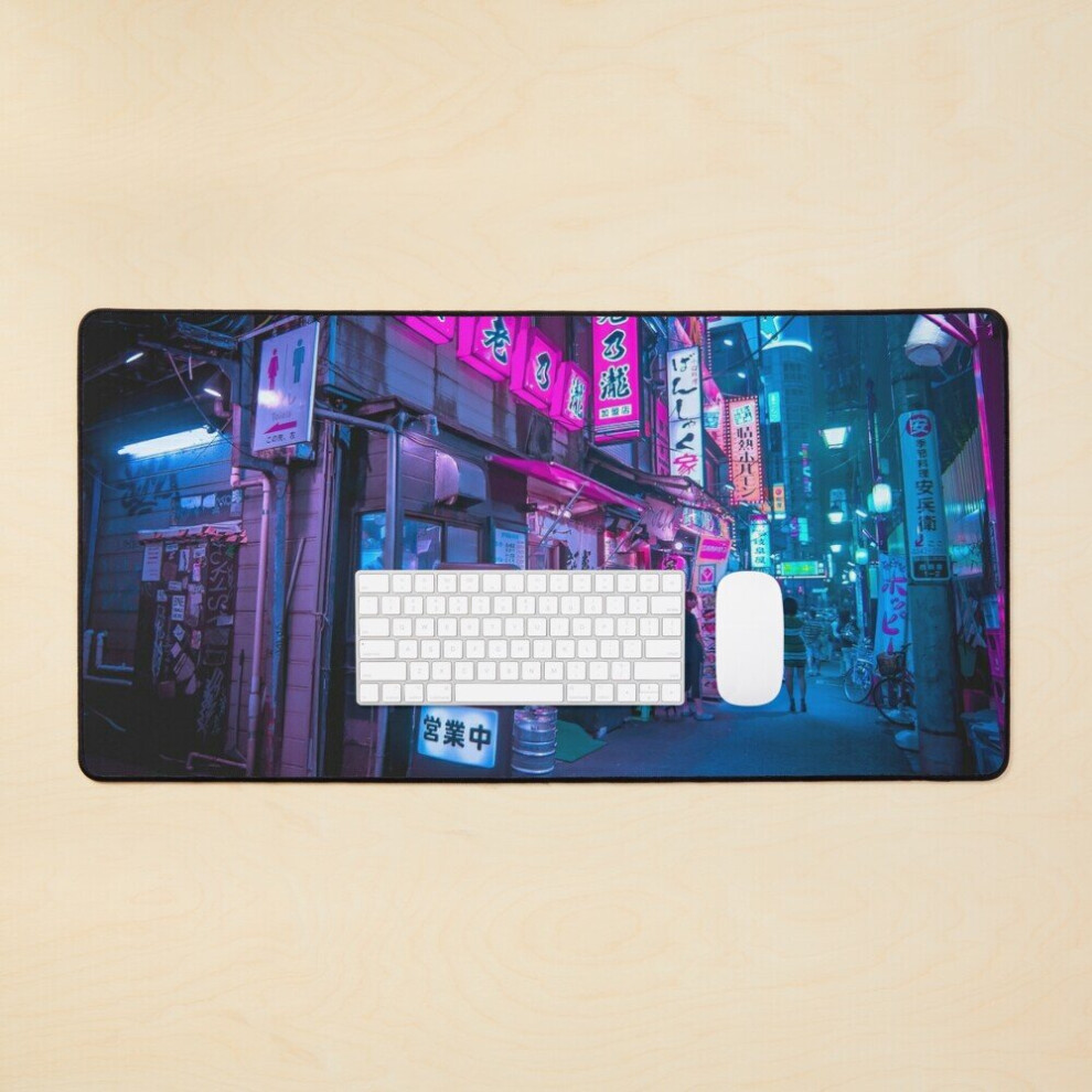 Desk Mat Small Streets Of Shinjuku Omoide Yokocho Tokyo Area Large Gaming Mouse Pad 35X16 Inch 7802738316933