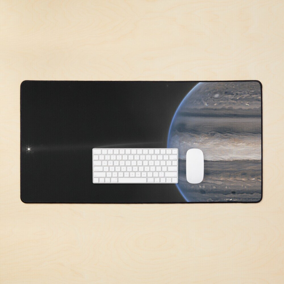 Desk Mat Jupiter In Infrared, James Webb Space Telescope 2022 Large Gaming Mouse Pad 35X16 Inch 7802738361407