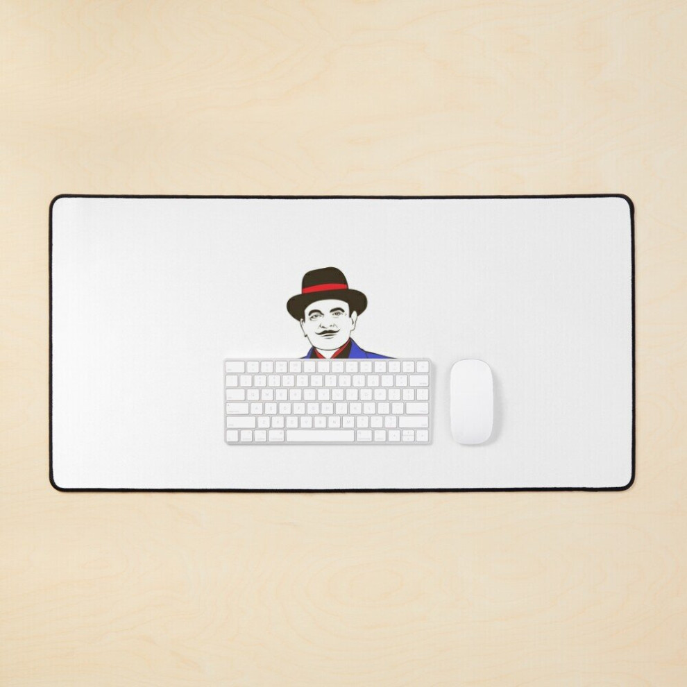 Desk Mat Hercule Poirot Large Gaming Mouse Pad 35X16 Inch 7802738392425