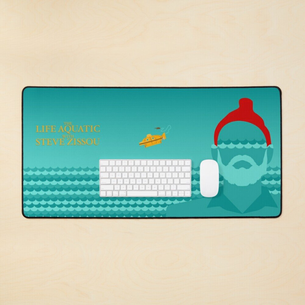 Desk Mat The Life Aquatic Large Gaming Mouse Pad 35X16 Inch 7802738349368