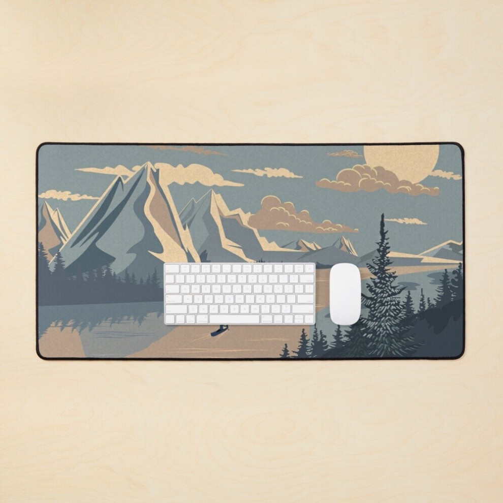 Desk Mat Adventure On The River Large Gaming Mouse Pad 35X16 Inch 7802738383539