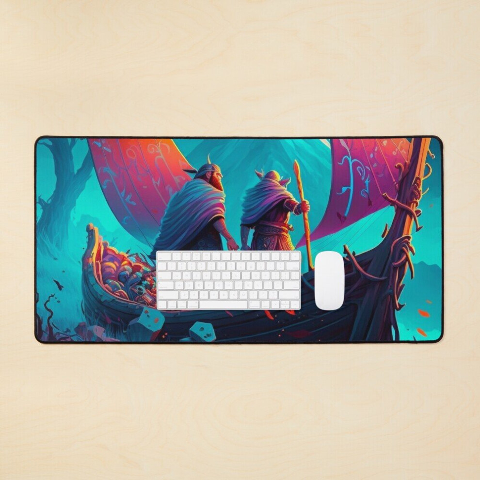 Desk Mat Valheim Viking Adventures Large Gaming Mouse Pad 35X16 Inch 7802738341096