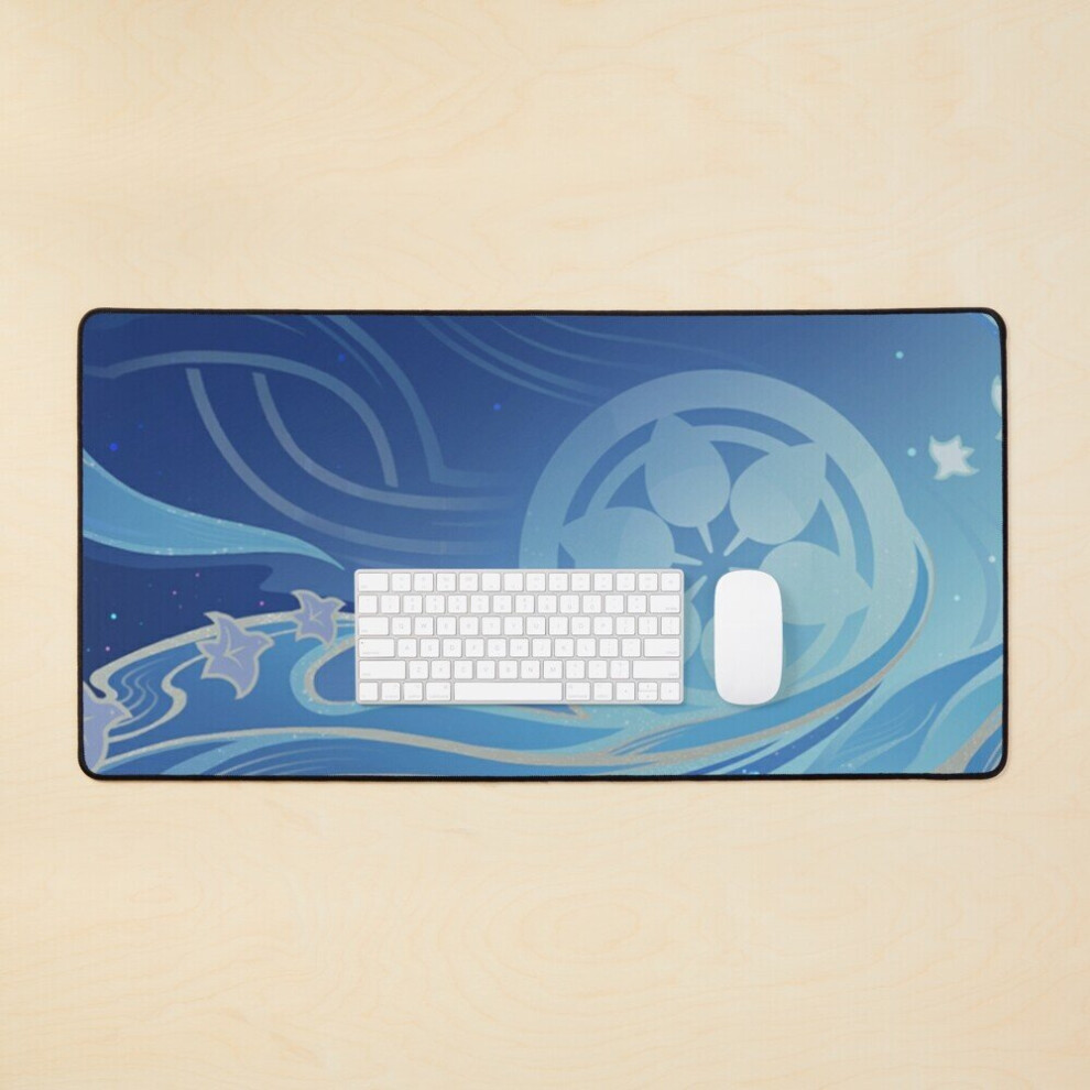 Desk Mat Genshin Impact Wanderer Scaramouche Namecard Large Gaming Mouse Pad 35X16 Inch 7802738309904