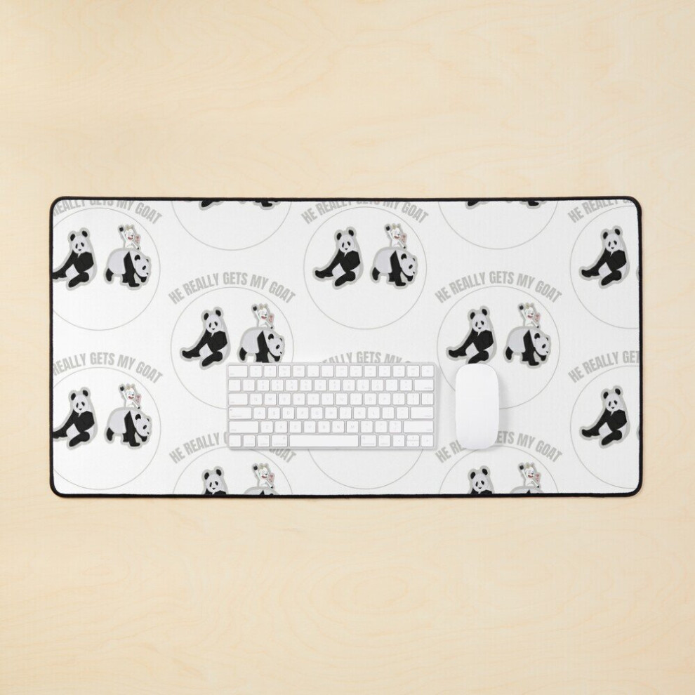 Desk Mat He Really Gets My Goat Large Gaming Mouse Pad 35X16 Inch 7802738391459