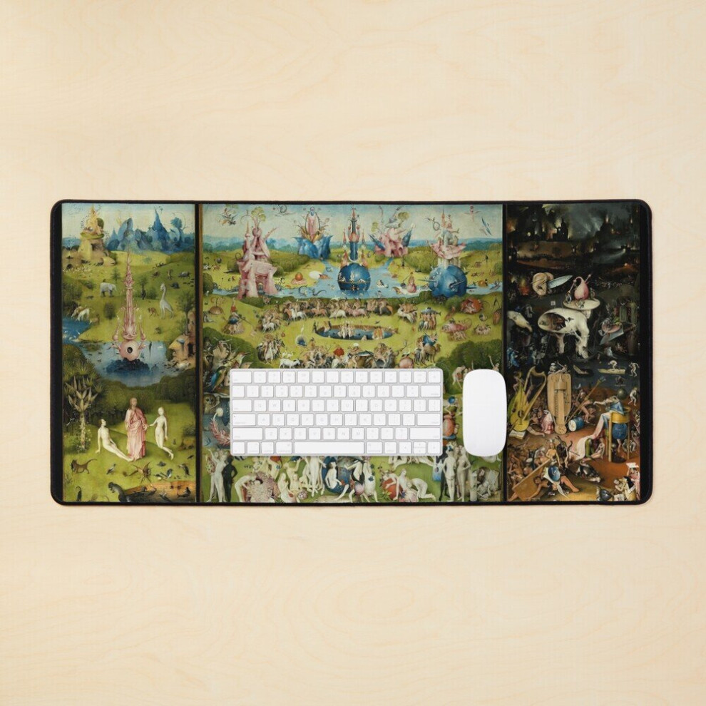 Desk Mat The Garden Of Earthly Delights Large Gaming Mouse Pad 35X16 Inch 7802738334524