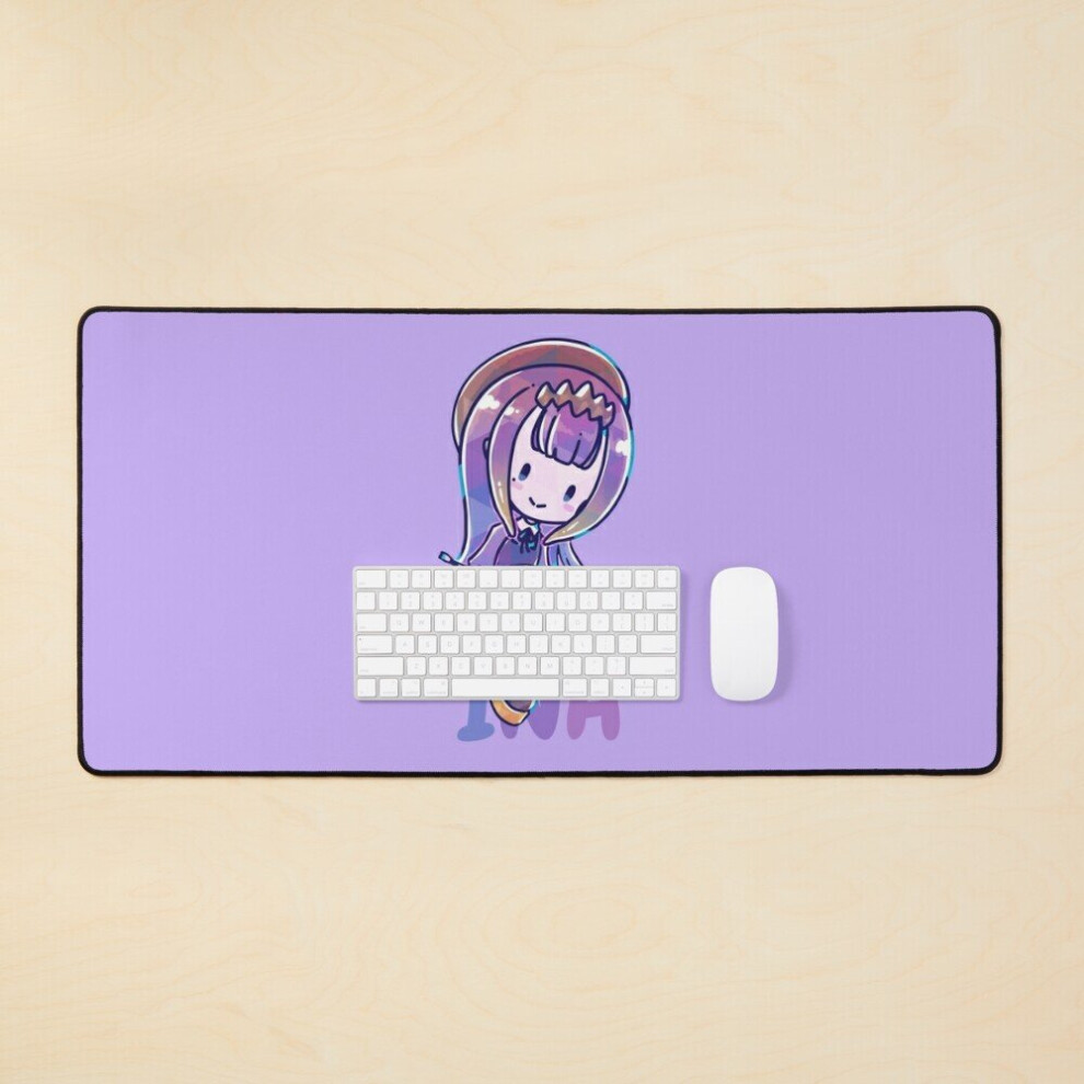 Desk Mat Chibi Ina! Large Gaming Mouse Pad 35X16 Inch 7802738386899