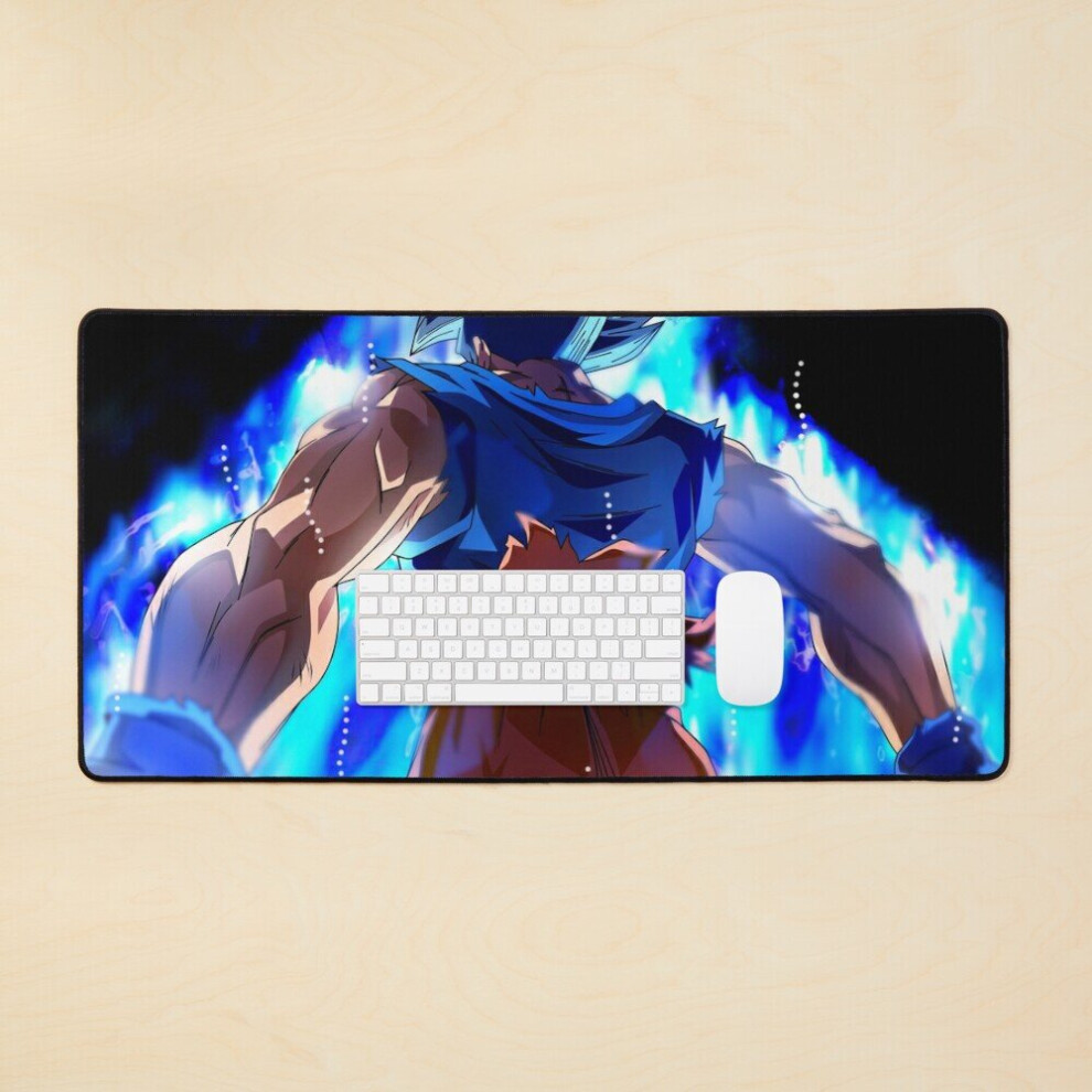 Desk Mat Ultra Instinct Goku Large Gaming Mouse Pad 35X16 Inch 7802738324525