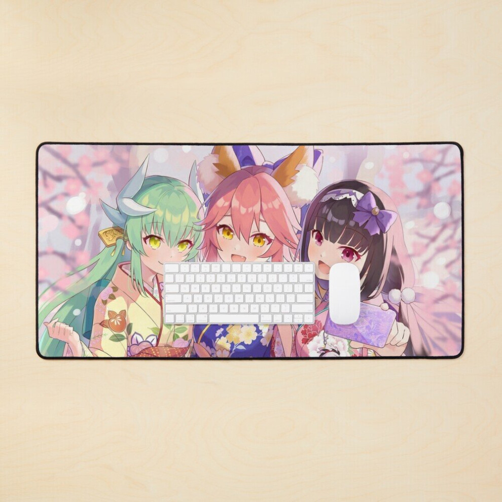 Desk Mat Fate Grand Order Cute Girls Large Gaming Mouse Pad 35X16 Inch 7802738401257