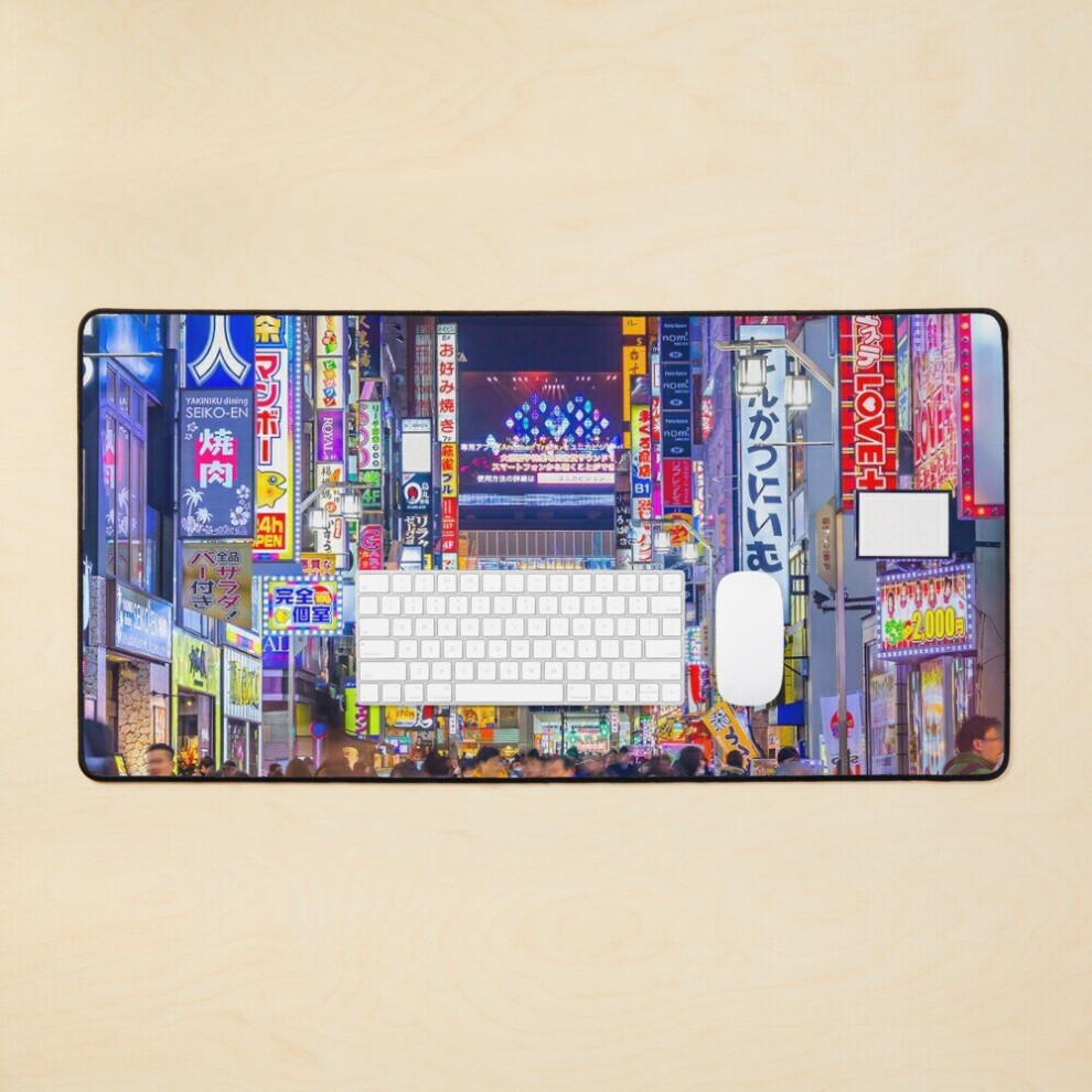 Desk Mat Walking In Tokyo City Large Gaming Mouse Pad 35X16 Inch 7802738405576